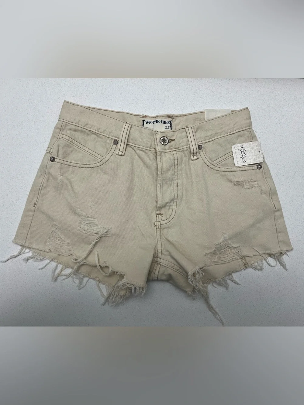 Free People Now Or Never Denim Short